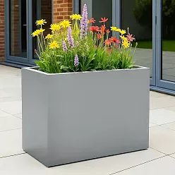 IDEALIST Lite Contemporary Light Concrete Trough Planter
