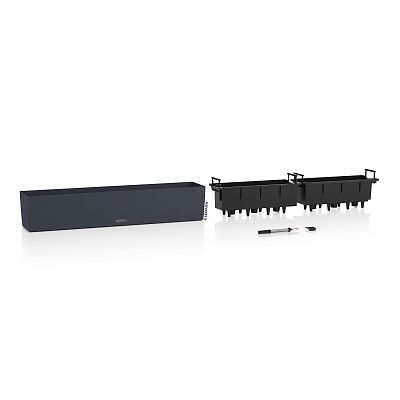 LECHUZA BALCONERA Color Trough Poly Resin Self-watering Planter