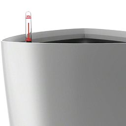 LECHUZA Delta Round Tall Poly Resin Self-watering Planter