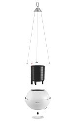 LECHUZA BOLA Color Round Poly Resin Self-watering Planter