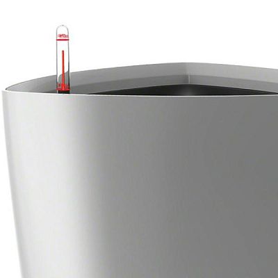LECHUZA Delta Round Tall Poly Resin Self-watering Planter