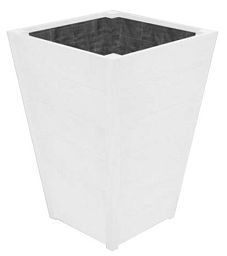 Hardwood Sevilla Tapered Square Tall Wood Outdoor Planter