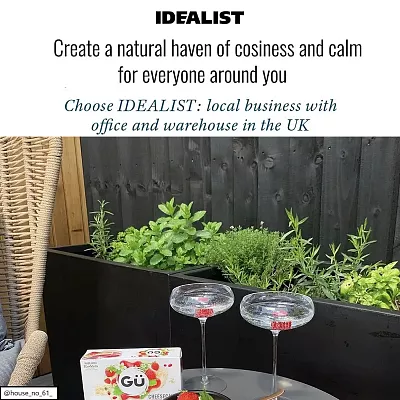 IDEALIST Lite Contemporary Light Concrete Trough Planter