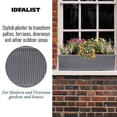 IDEALIST Lite Vertical Ribbed Vintage Style Window Box