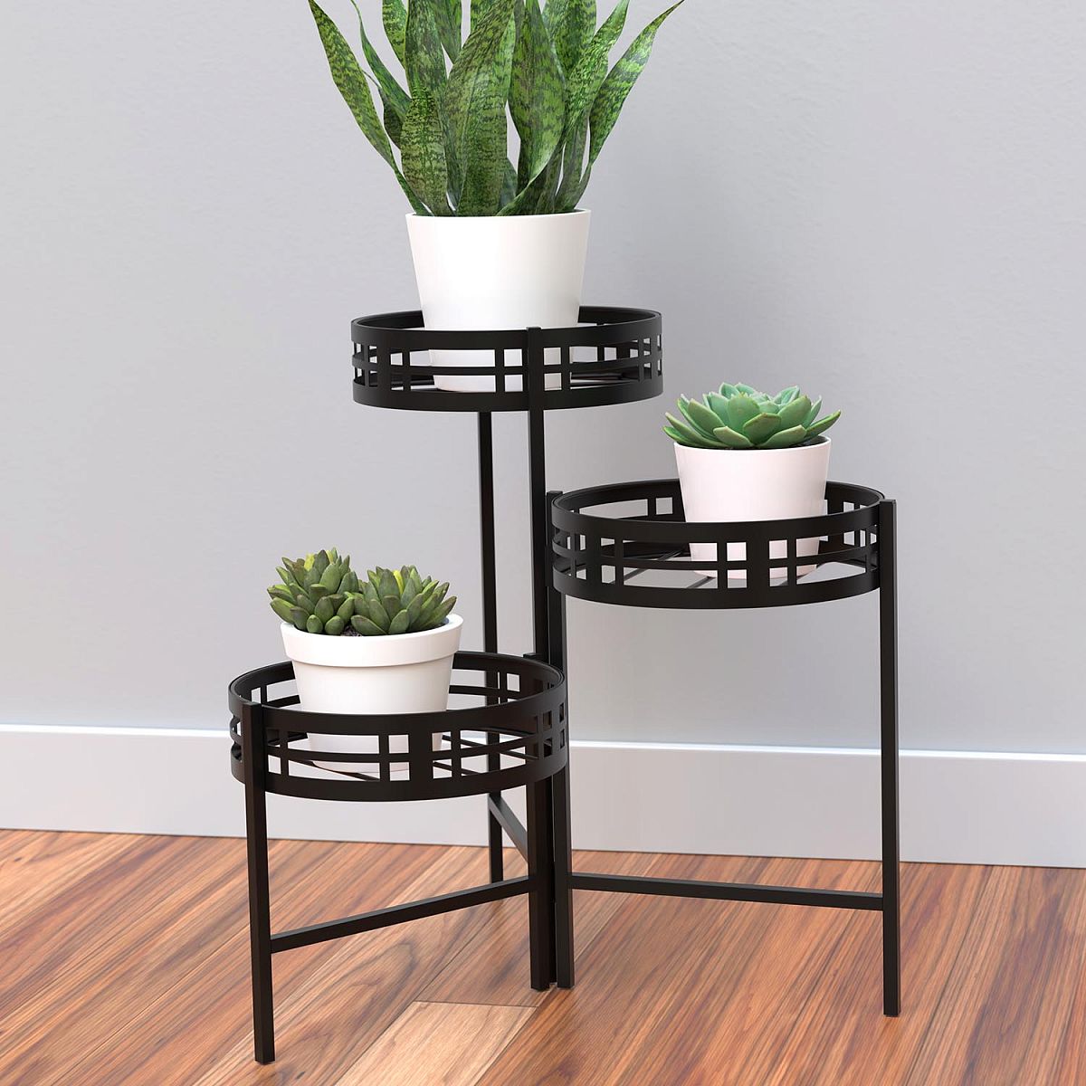 Mission Folding 3-Tier Plant Stand