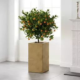 IDEALIST Lite Tall Square Metallic Indoor Planter