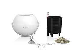 LECHUZA BOLA Color Round Poly Resin Self-watering Planter