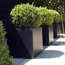 Square Fiberstone Contemporary Planter by Cadix Capi Lux