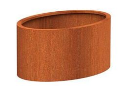 Corten Ellipse Outdoor Corten Steel Round Planter