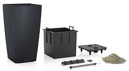 LECHUZA CUBICO Color Square Tall Poly Resin Self-watering Planter
