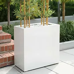 IDEALIST Lite Narrow Contemporary Light Concrete Trough Planter