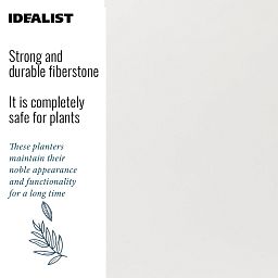 IDEALIST Lite Window Box Light Concrete Planter