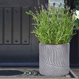 IDEALIST Lite Leaf Embossed Round Planter