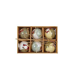 Christmas Tree Baubles Gonk Decoupage Balls