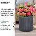 IDEALIST Lite Ribbed Round Outdoor Planter