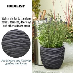 IDEALIST Lite Wave Style Outdoor Egg Planter
