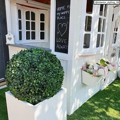 IDEALIST Lite Square Box Contemporary Light Concrete Planter