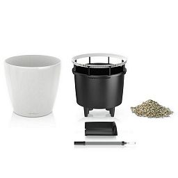 LECHUZA CLASSICO LS Round Poly Resin Self-watering Planter Set