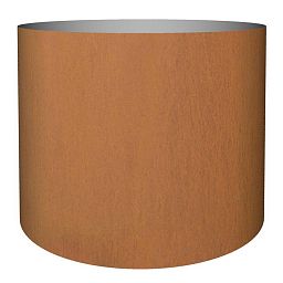 Cortenstyle Standard on Wheels Round Planter IN\OUT