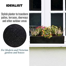 IDEALIST Lite Window Box Light Concrete Planter