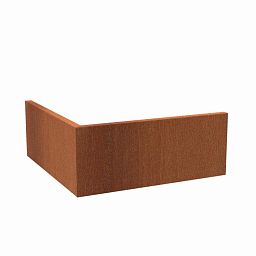 CorTen 3ml Retaining Wall Outside Corner