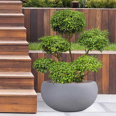 IDEALIST Lite Classic Smooth Bowl Outdoor Planter