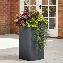 IDEALIST Lite Tall Square Contemporary Light Concrete Planter