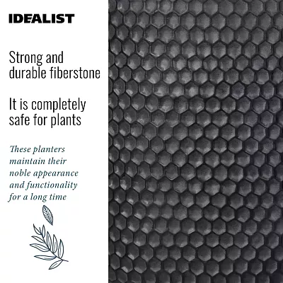 IDEALIST Lite Honeycomb Style Egg Planter on Legs, Round Pot Plant Stand Indoor