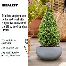 IDEALIST Lite Classic Smooth Bowl Outdoor Planter