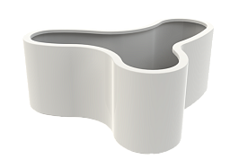 Organ Glossy Outdoor Fiberglass Planter