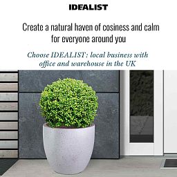 IDEALIST Lite Contemporary Light Concrete Egg Planter