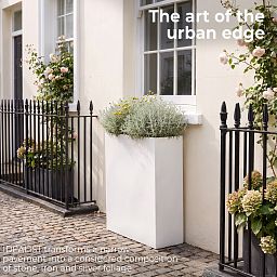 IDEALIST Lite Narrow Contemporary Light Concrete Trough Planter