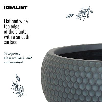 IDEALIST Lite Honeycomb Style Bowl Outdoor Planter