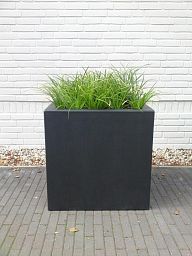 PURE Cube Outdoor Fiberglass Planter