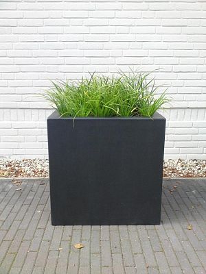 PURE Cube Outdoor Fiberglass Planter