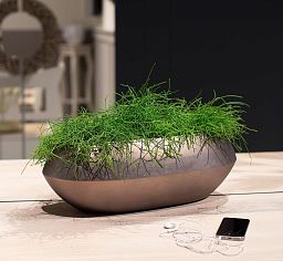 ROYAL Tabletop Round Polystone Planter