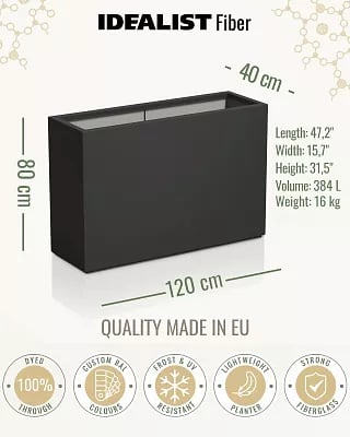 AXIS Trough Outdoor Fiberglass Planter