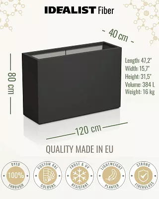 AXIS Trough Outdoor Fiberglass Planter AXIS Trough Outdoor Fiberglass Planter