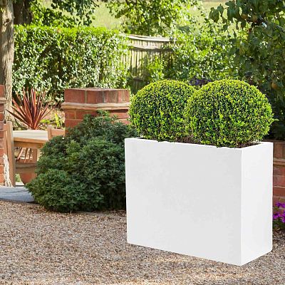 IDEALIST Lite Contemporary Light Concrete Trough Planter