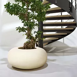 Round Polystone Planter by Fleur Ami DONUT