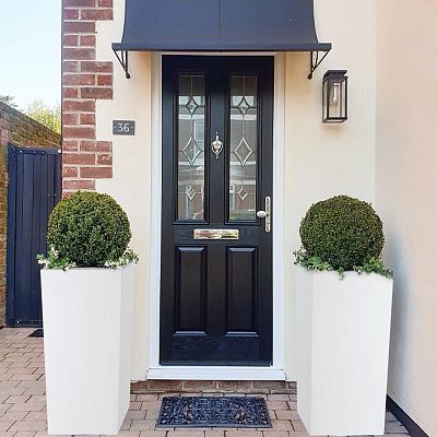 IDEALIST Lite Tall Square Contemporary Light Concrete Planter