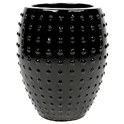 Ceramic Round Tall Bump Glossy Planter Pot In/Out