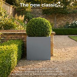 IDEALIST Lite Square Box Contemporary Light Concrete Planter