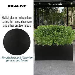 IDEALIST Lite Contemporary Light Concrete Trough Planter