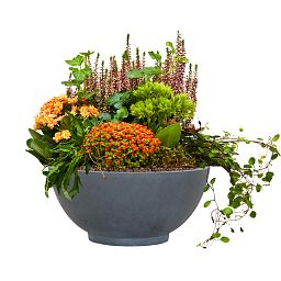 IDEALIST Lite Dish Style Smooth Bowl Outdoor Planter