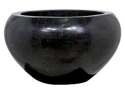 Geo Crown Round Polystone Indoor Planter