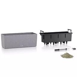 LECHUZA BALCONERA Stone Trough Poly Resin Self-watering Planter