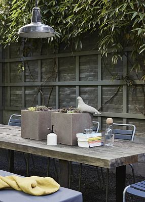 Square Resin Planter by Cadix Capi Tutch