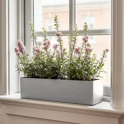 IDEALIST Lite Window Box Light Concrete Planter