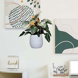 IDEALIST Lite Plaited Style Table and Hanging Plant Pot Dual Use Indoor Egg Planter